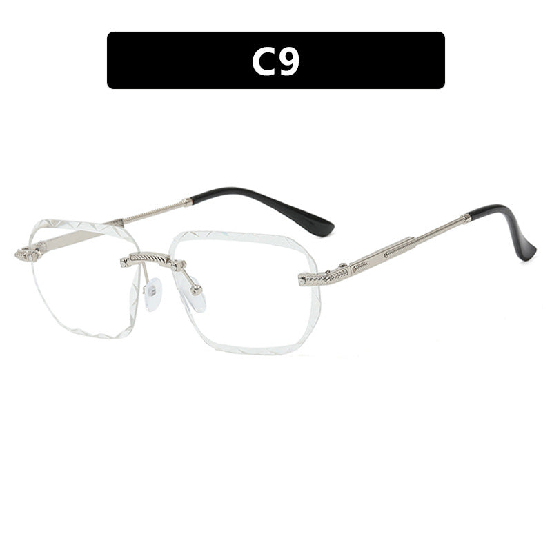 Damen geometrische Sonnenbrille mit verspiegelten Gläsern und robustem Rahmen Brehn