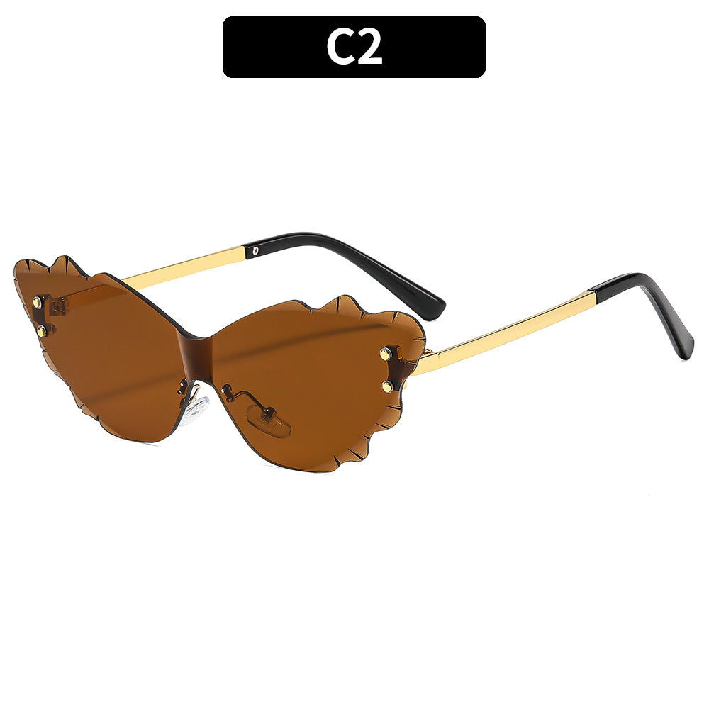 Stilvolle Katzenaugen-Sonnenbrille