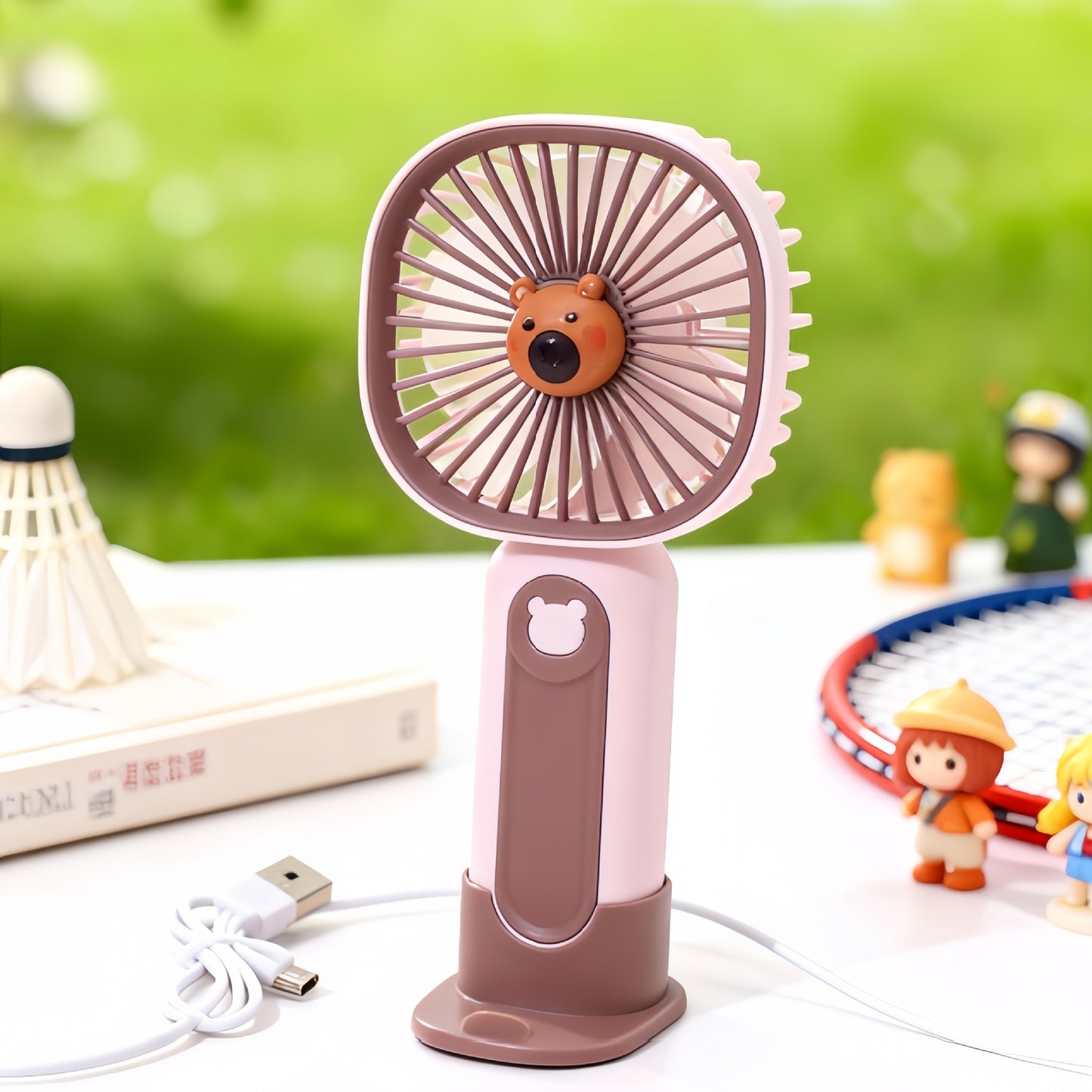 Damen Tragbarer Handventilator mit ergonomischem Design und USB-Anschluss Brehn