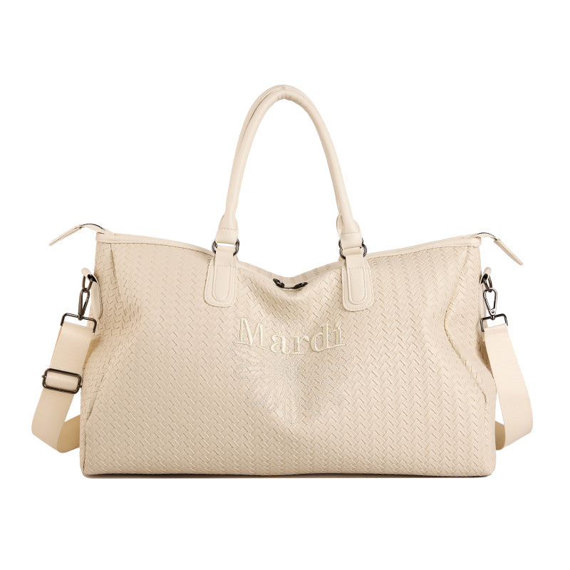 Gewebte Leder Wochenend Reisetasche Brehn