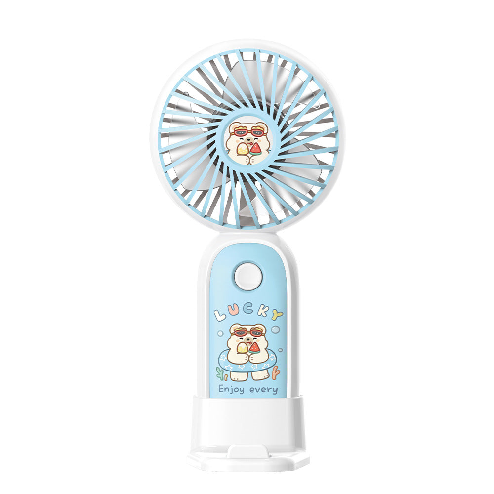 Damen tragbarer Cartoon Mini-Ventilator Brehn