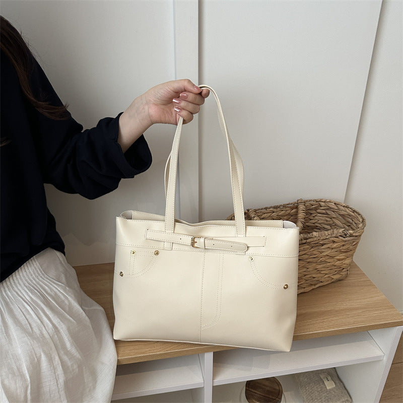 Chic Faux Leder Tote Bag