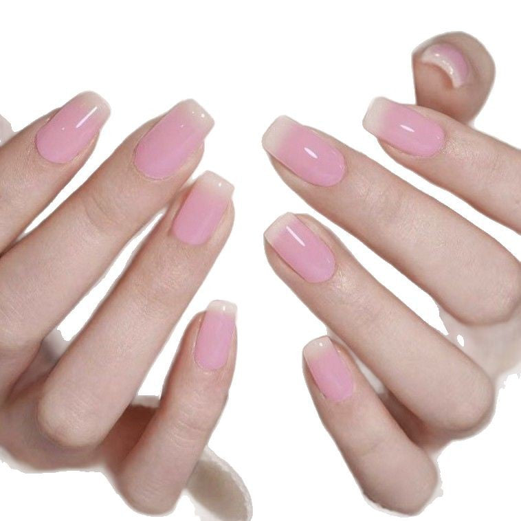 Elegante Glänzende Französische Spitze Nagelkunst Erweiterungen Brehn