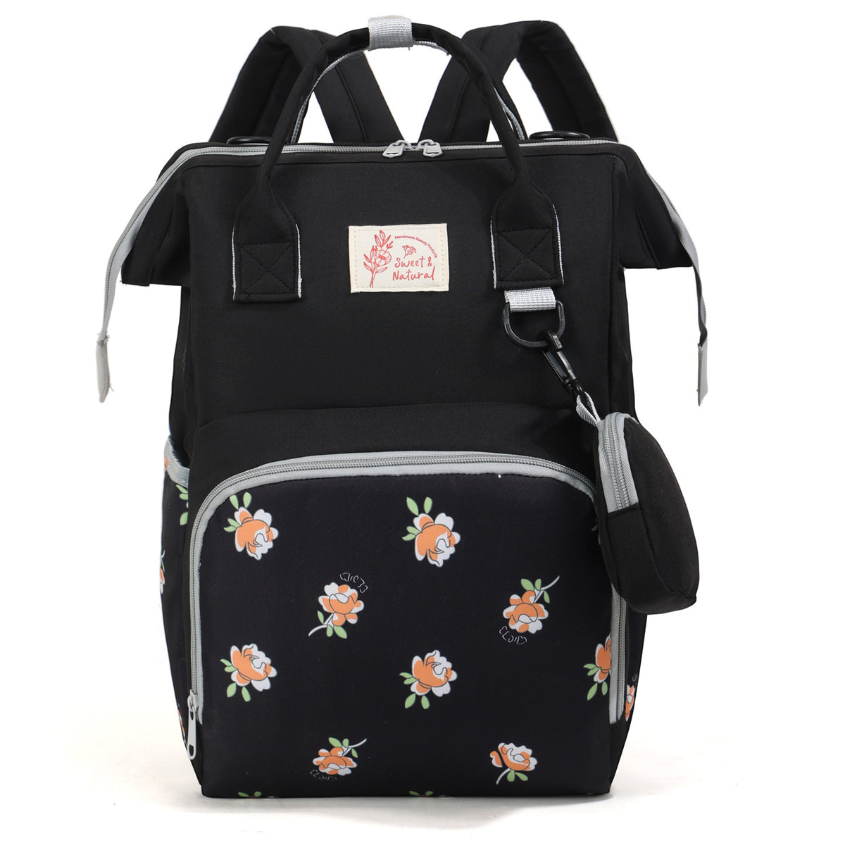 Stilvoller Rucksack mit floralem Muster Brehn