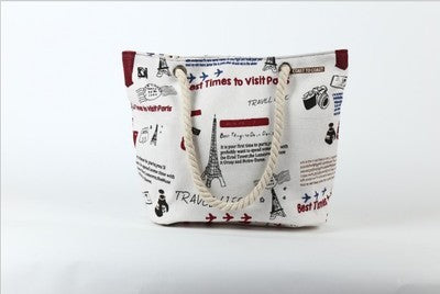 Strandtasche mit Maritimen Muschel-Motiv Brehn