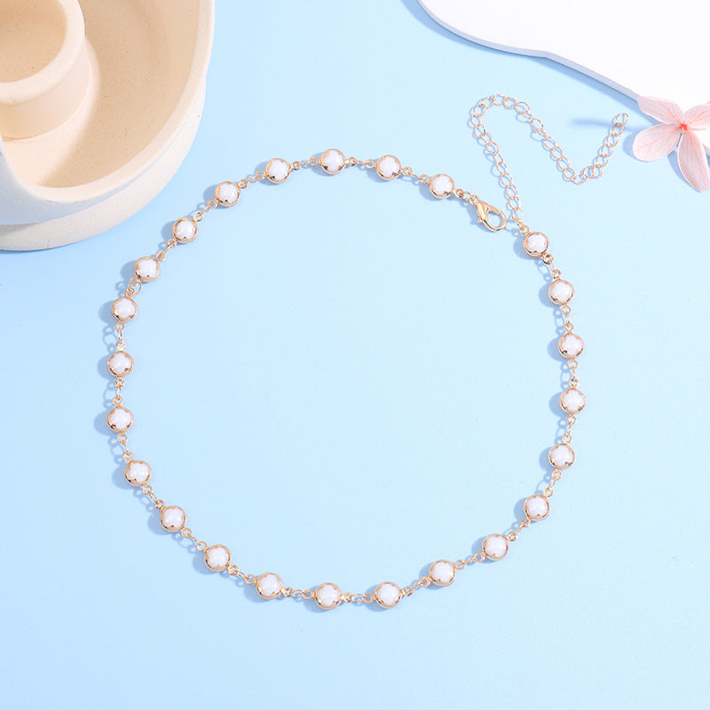 Floral Charm Choker Halskette Brehn 1788164322