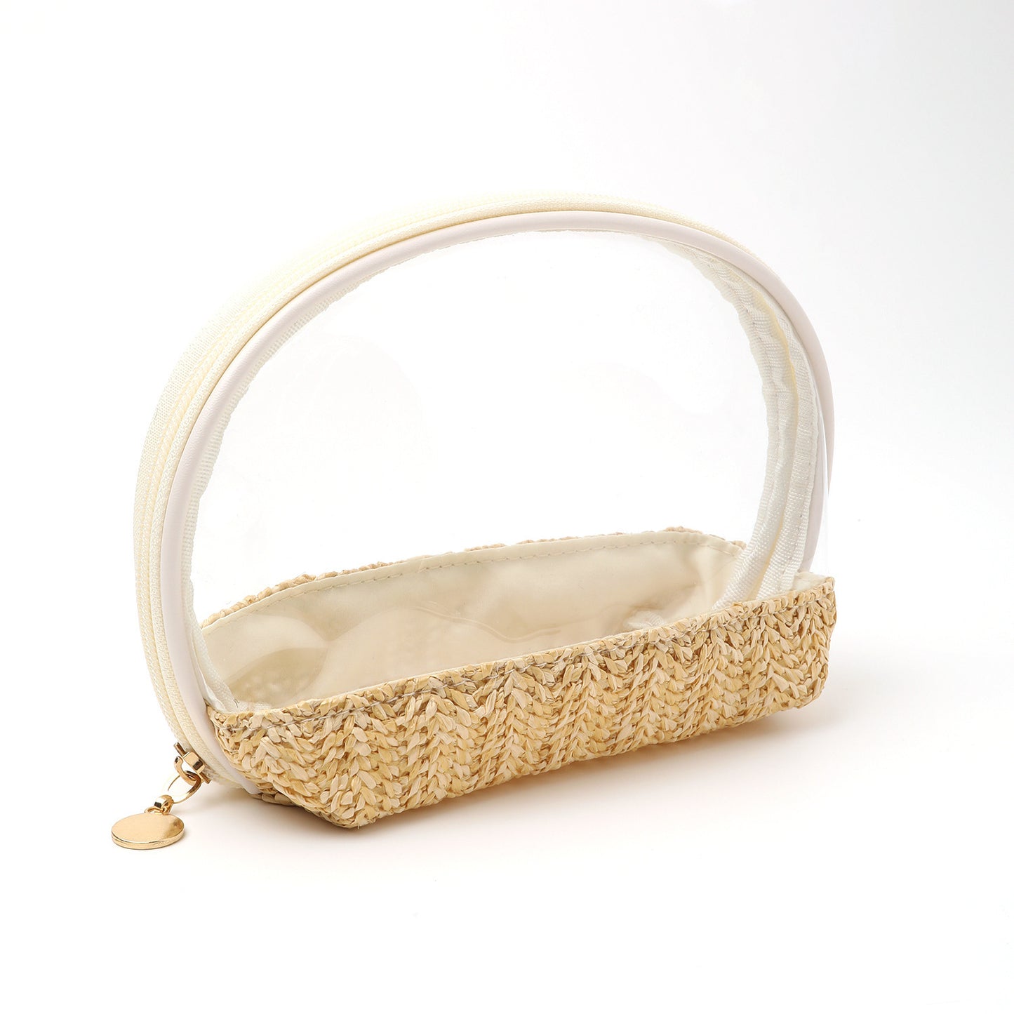 Transparente Kosmetiktasche mit Buntem Boden Brehn