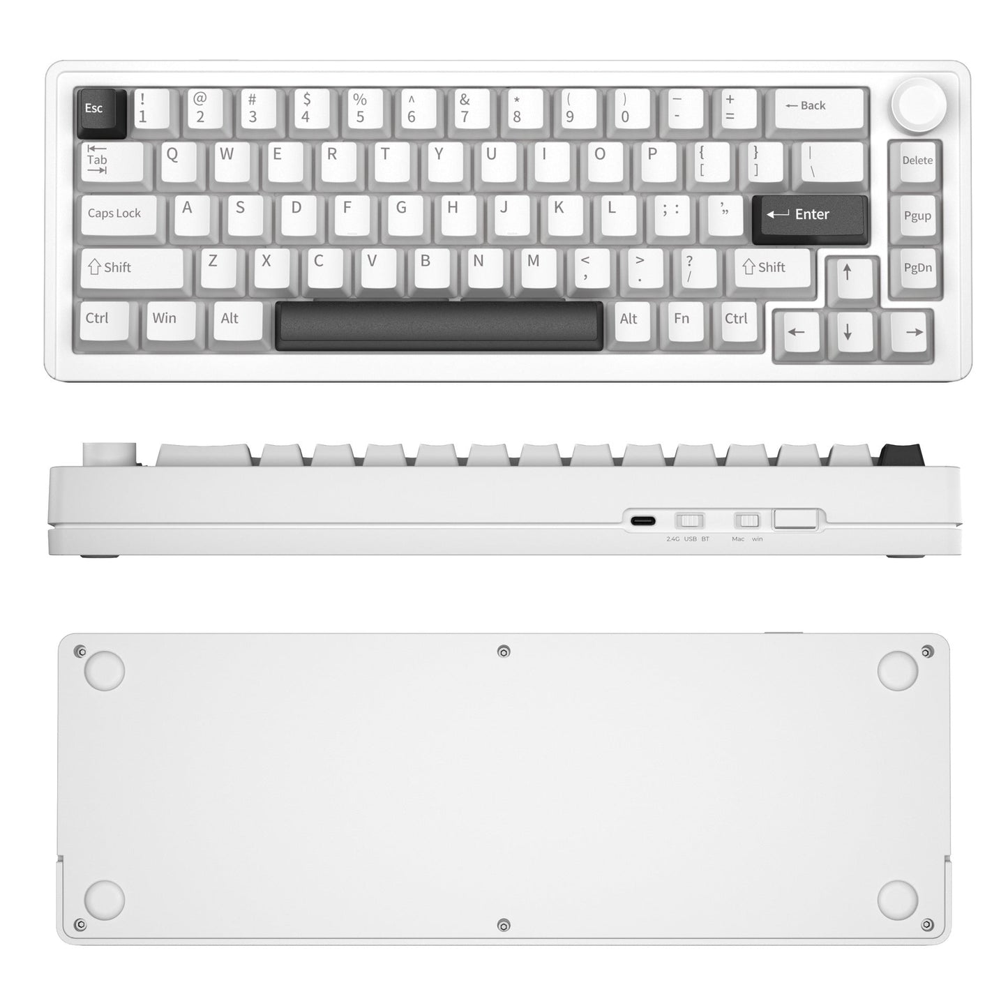 Drahtlose mechanische Tastatur mit anpassbaren Hintergrundbeleuchtungsfunktionen Brehn