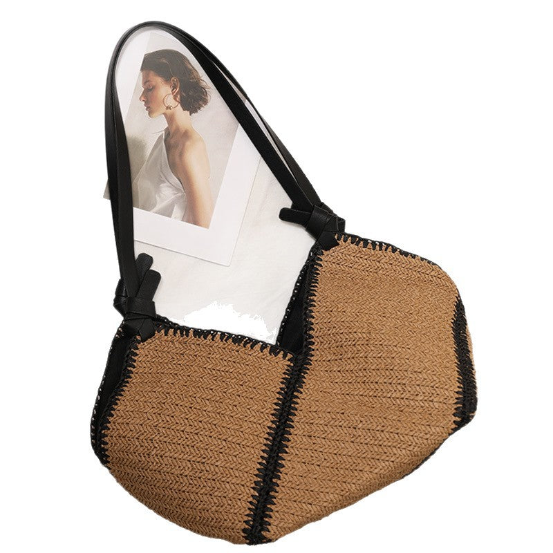 Handgefertigte Boho-Tasche mit Lederakzenten Brehn