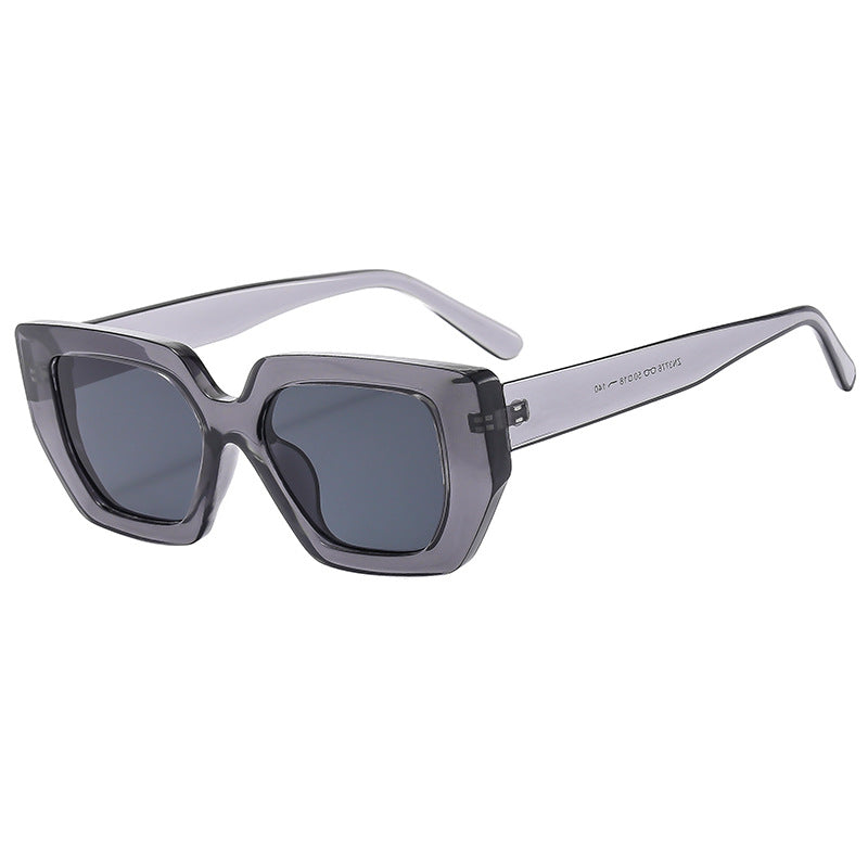 Damen moderne geometrische Sonnenbrille mit auffälligem Rahmen Brehn