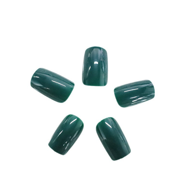 Glänzende quadratische Spitzen-Nagelkunst Brehn