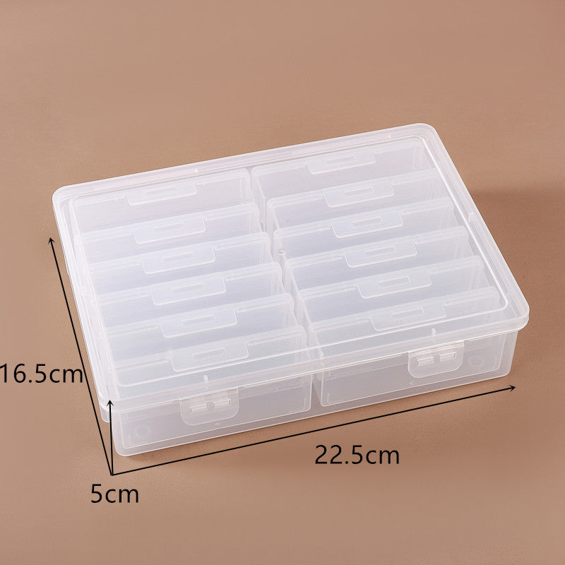 Transparente Mehrfachfach-Bastelaufbewahrungsbox Brehn
