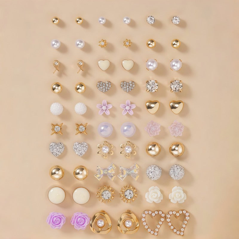 Glitzernde Ohrringe Set Brehn