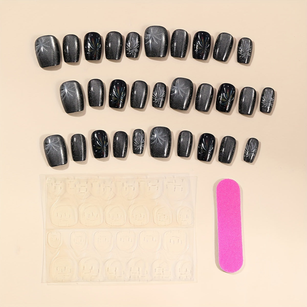 Elegante Glitzer-Nagelkunst-Verlängerungen Brehn