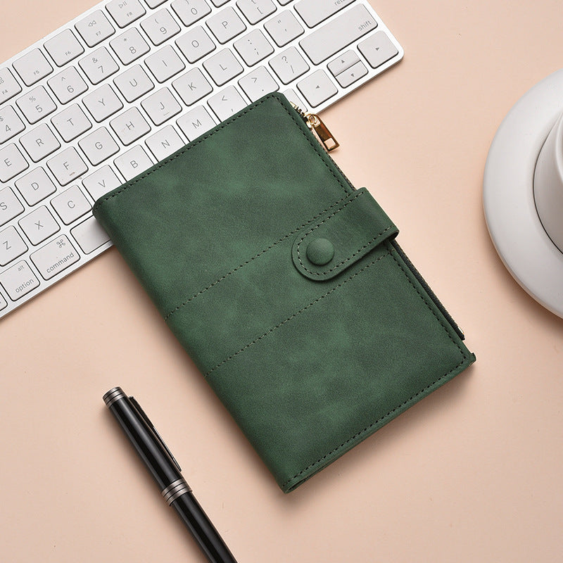 Premium Leder Reißverschluss Journal Organizer Brehn