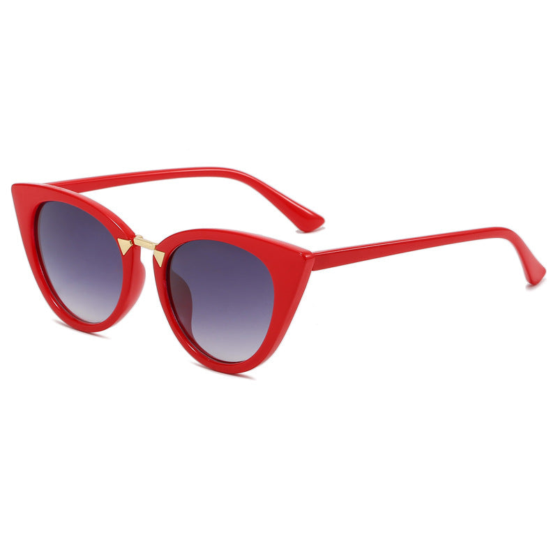 Damen Cat-Eye Sonnenbrille mit elegantem goldenen Detail Brehn