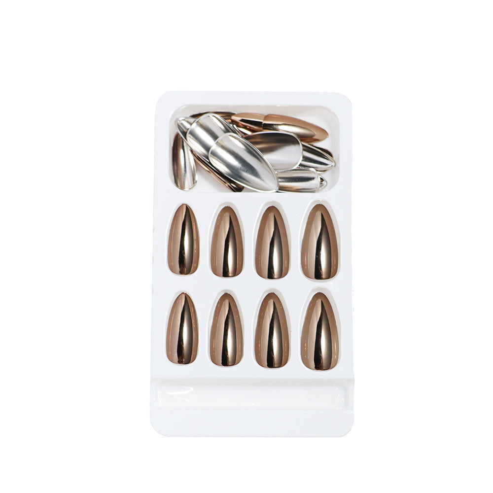 Metallic Stiletto Press-On Nails Brehn
