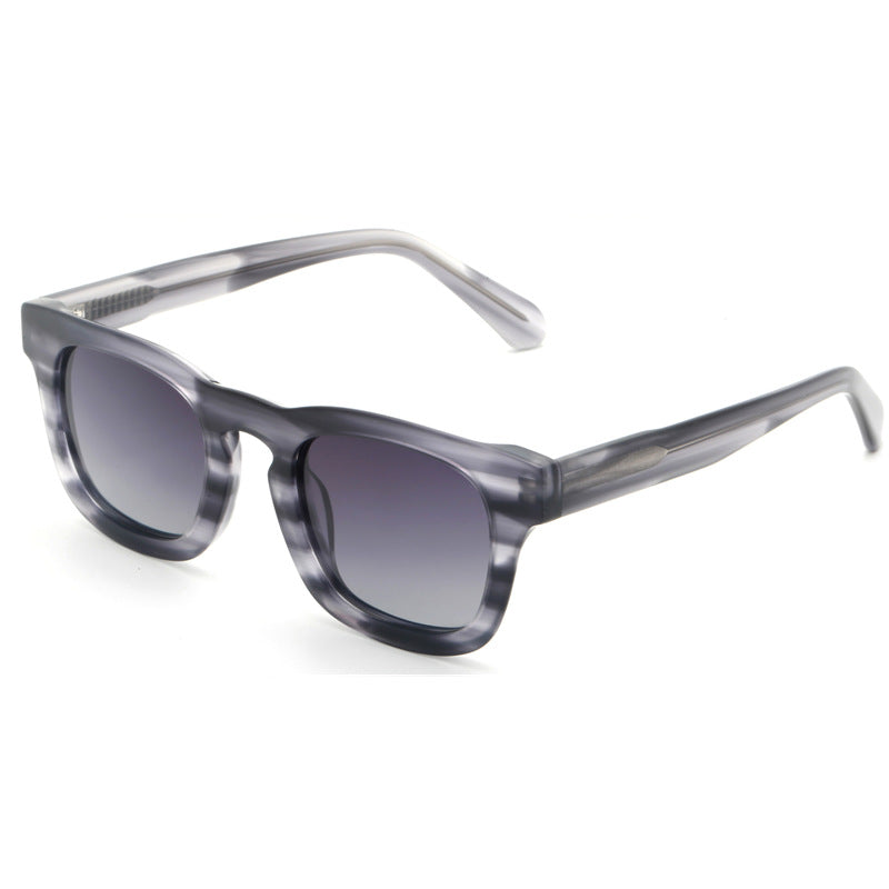 Damen modische Sonnenbrille mit modernem, transparentem Rahmen Brehn