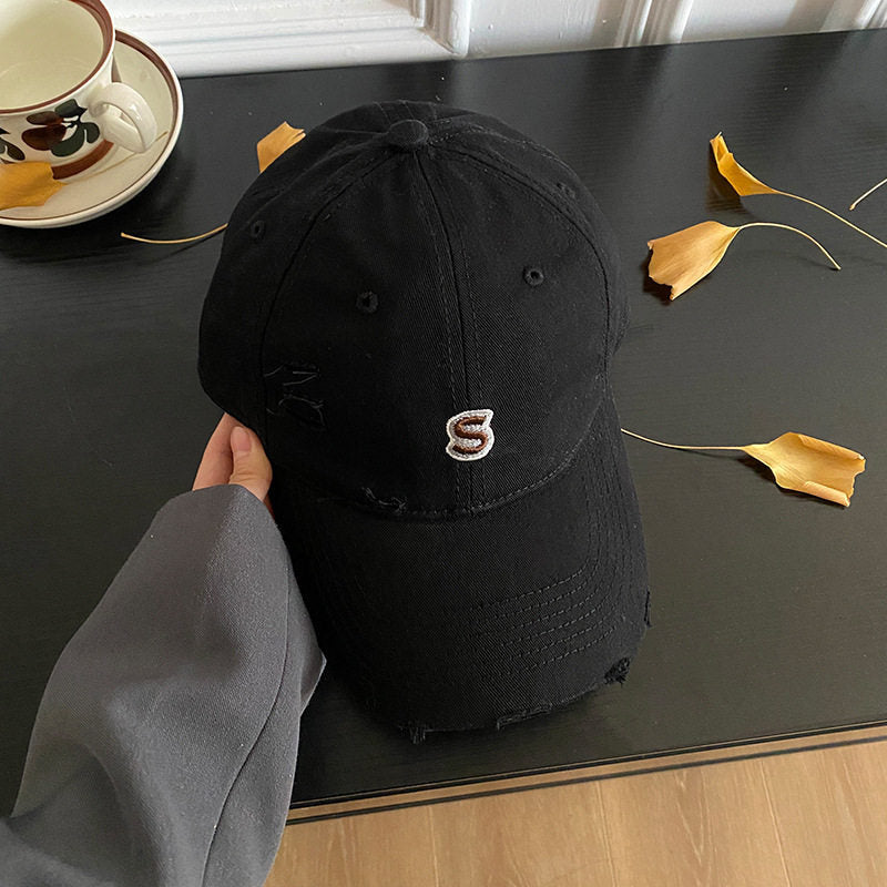 Abgetragenes Vintage Denim-Cap
