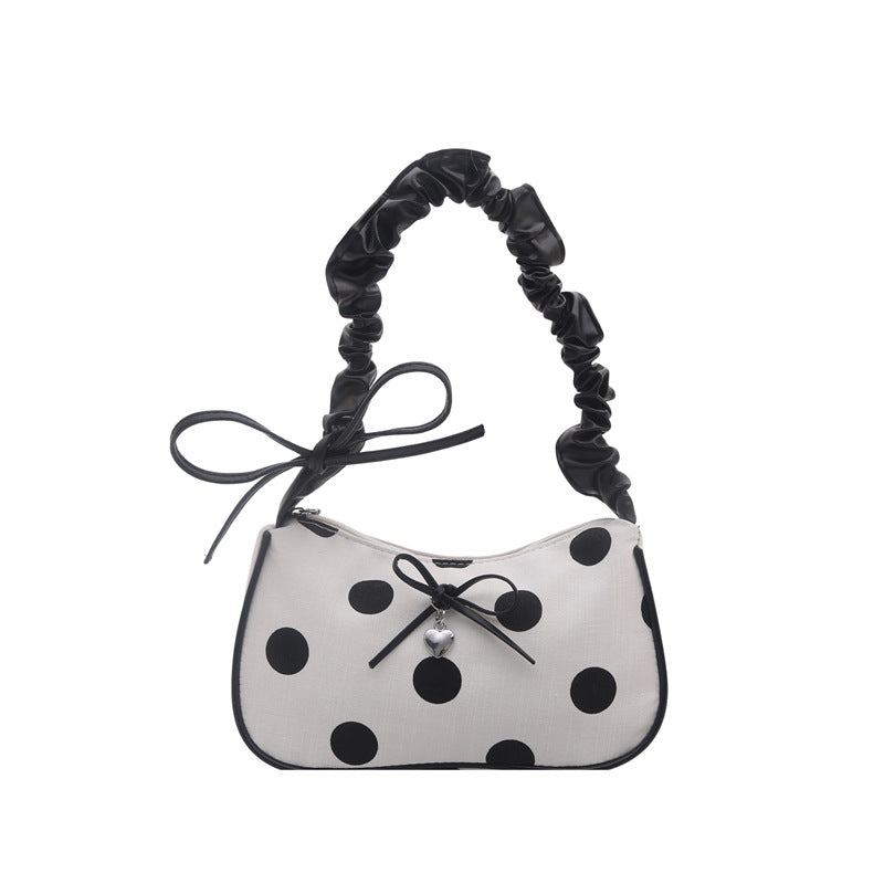 Lässige Polka-Dots-Handtasche
