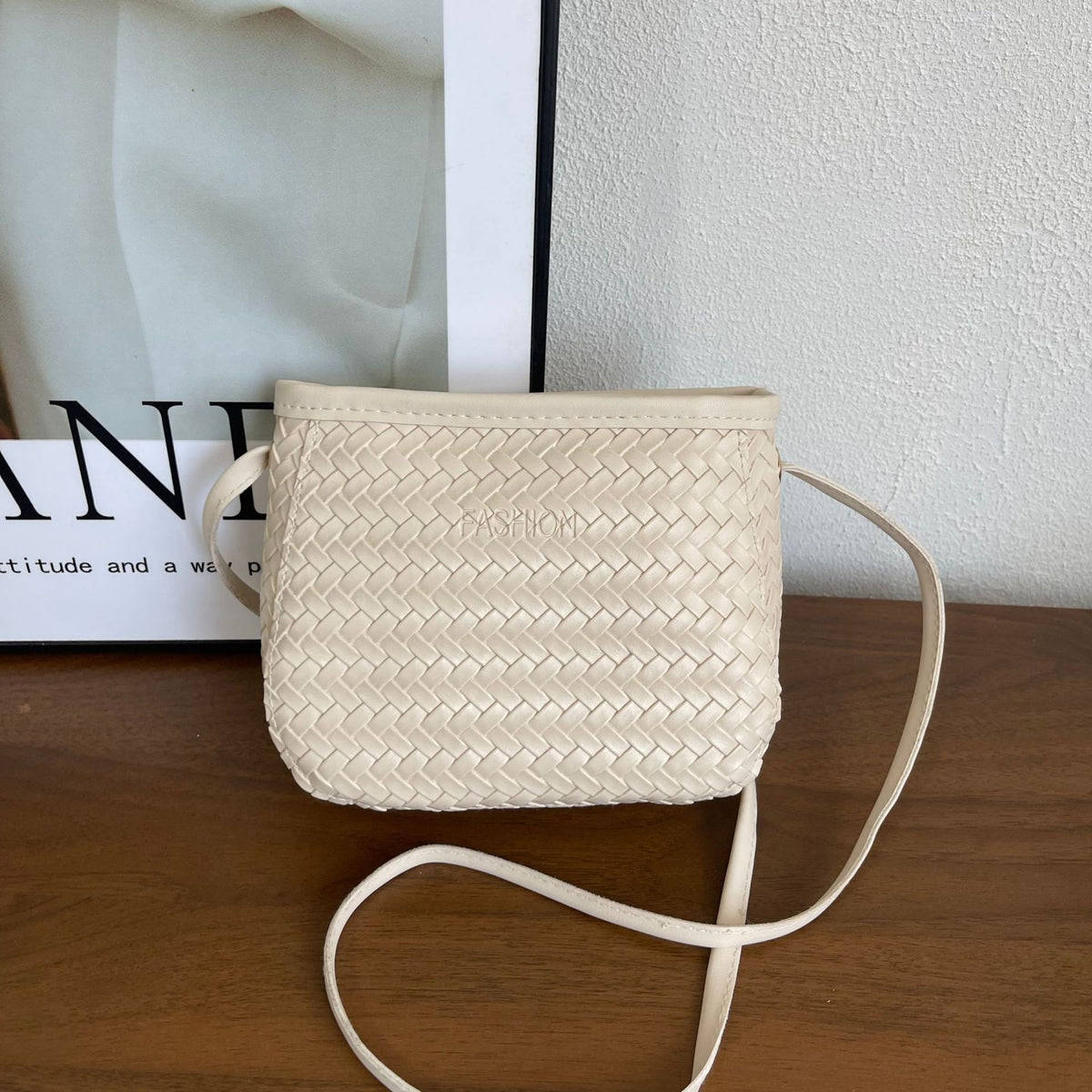 Gewebte Leder Umhängetasche 1790614236