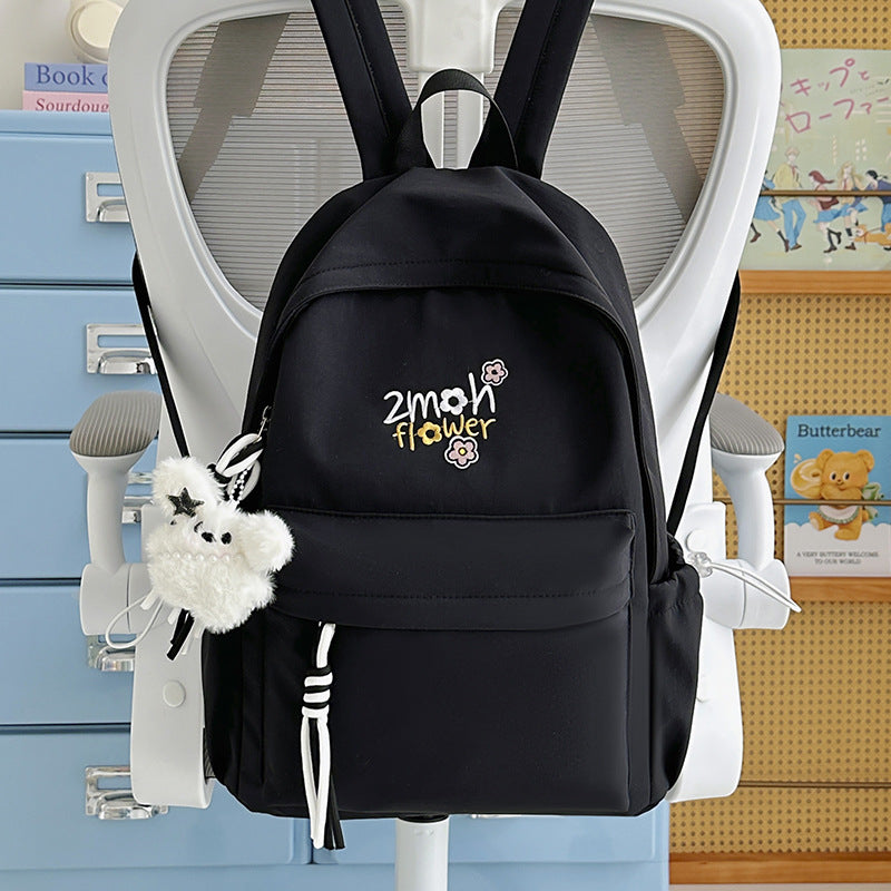K cute bestickte Blumen Rucksack