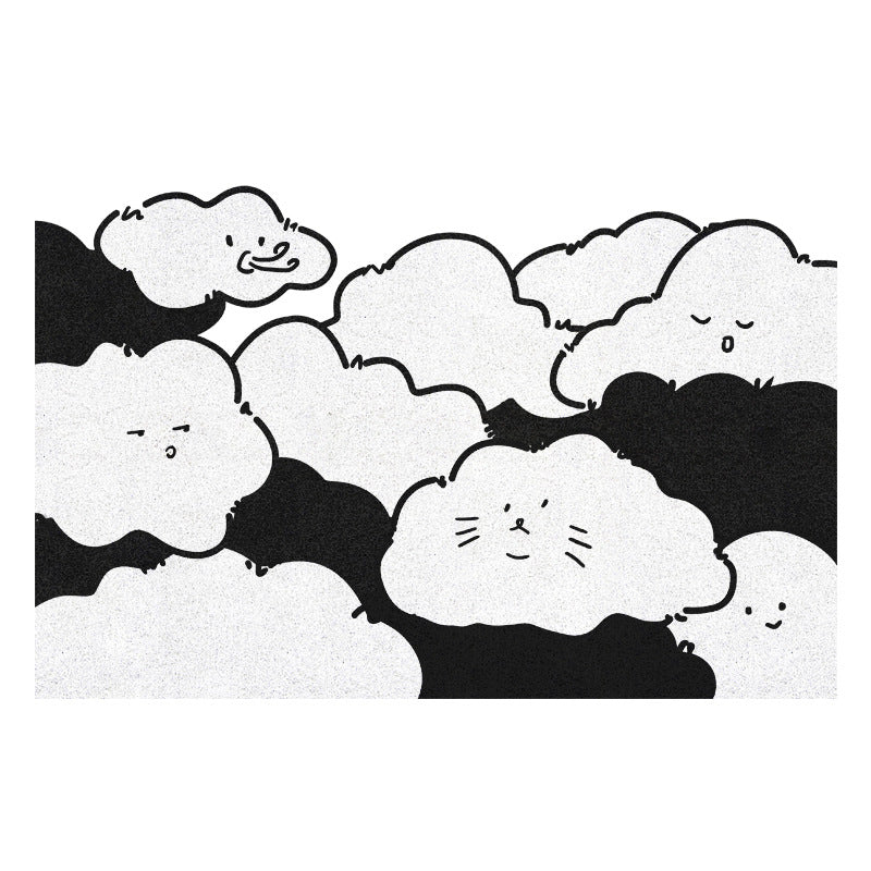 Verspielt Wolken-Themen Badmatte