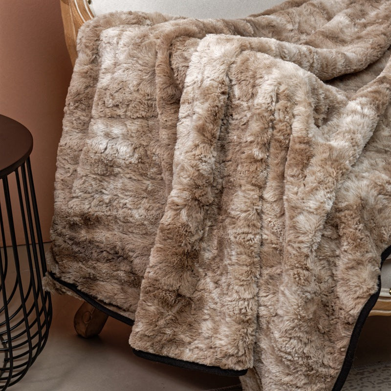Damen luxuriöse Kuscheldecke mit samtiger Textur Brehn