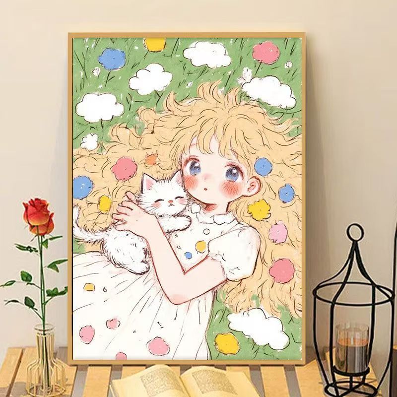 Verspielter Anime Kunstdruck Brehn