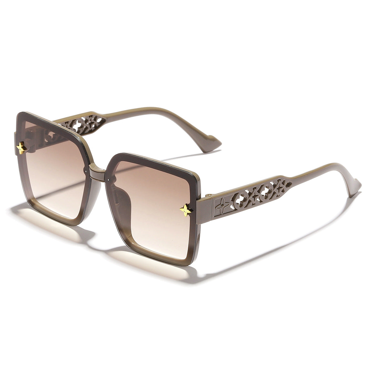Damen modische Sonnenbrille mit filigranem Rahmen und graduierenden Gläsern Brehn