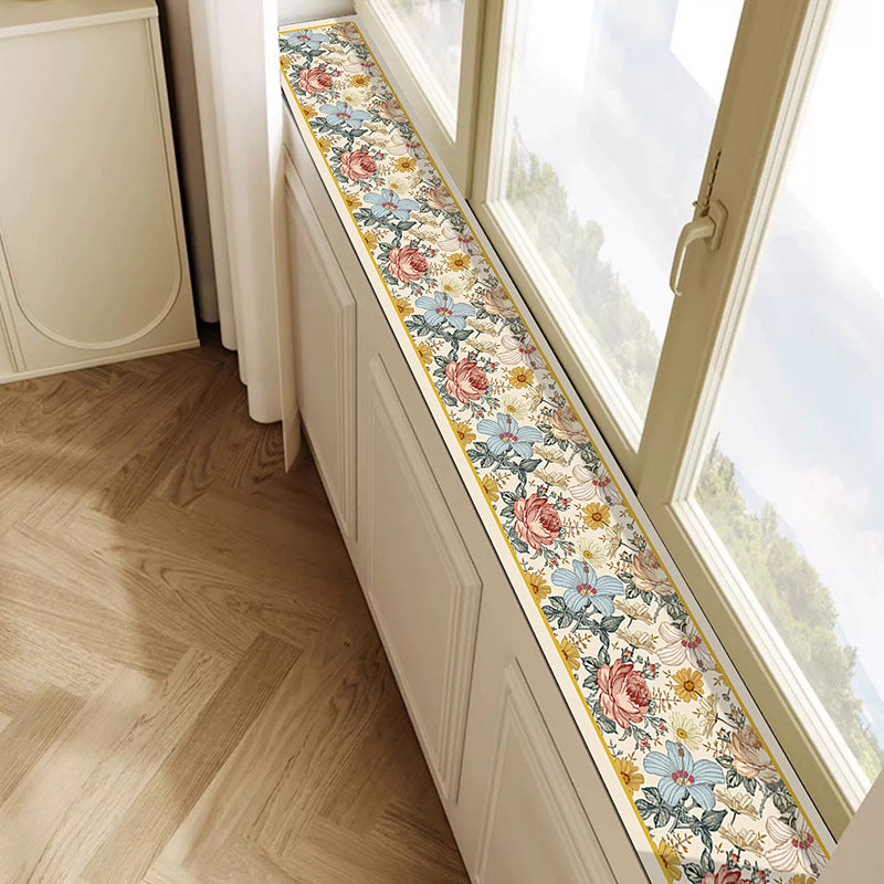 Blumen Dekorativer Fensterbankmatte