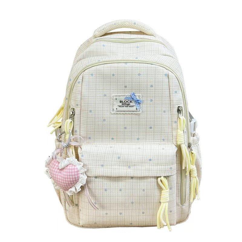 Stylischer Gingham-Muster-Rucksack Brehn