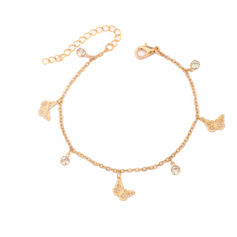 Schmetterlings Charm Fußkette Brehn