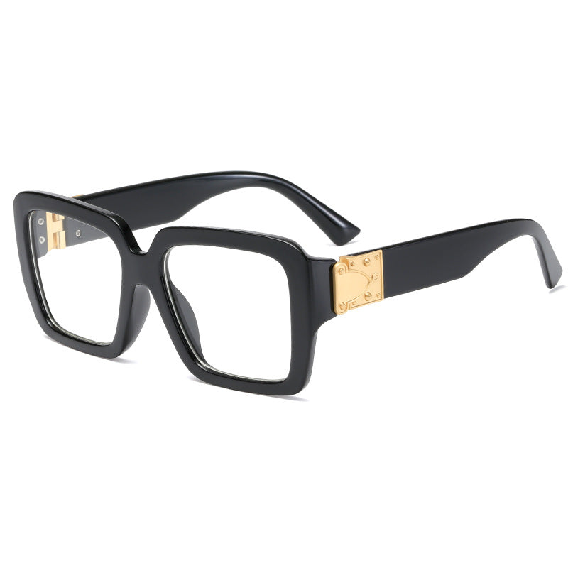 Damen oversized modische Sonnenbrille mit luxuriösen Metallakzenten Brehn
