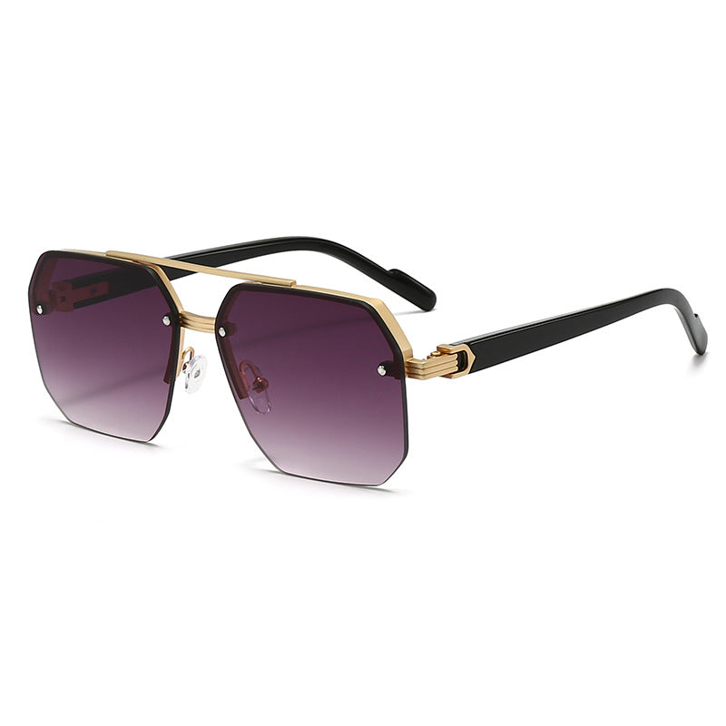 Damen modische Sonnenbrille im trendigen Sechseck-Design Brehn