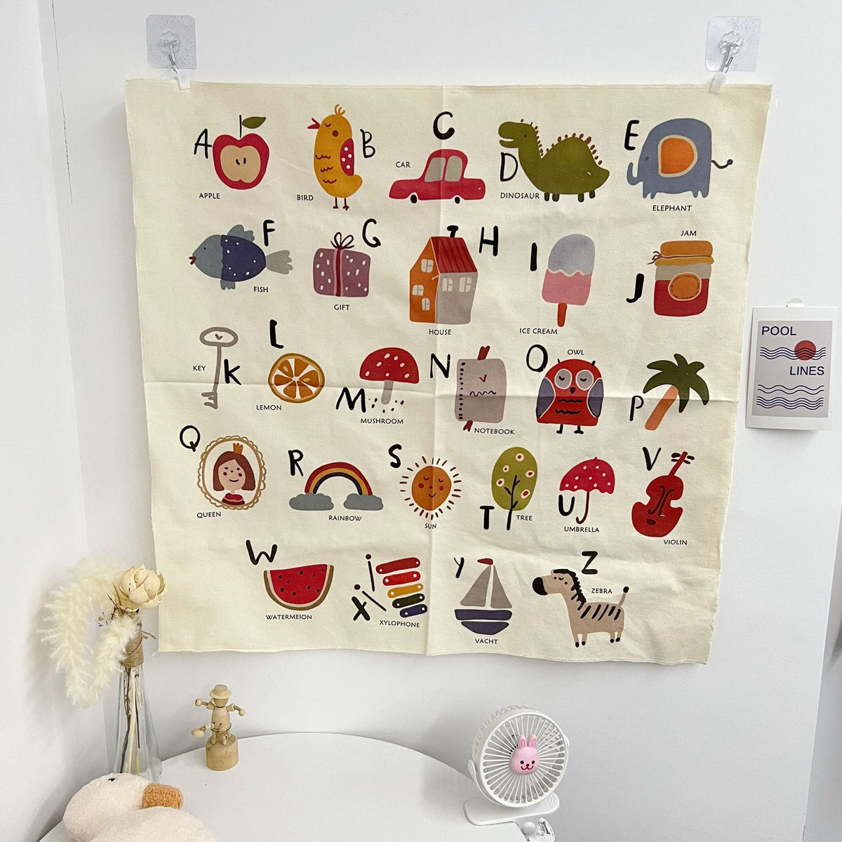 Retro Boho Regenbogen Baumwolle Wandteppich mit Sonnenmotiv