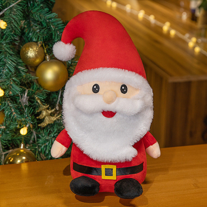 Plüsch Lächelnder Weihnachtsbaum Kuscheltier mit Glitzerstern-Spitze & Weichem Kunstfell Brehn
