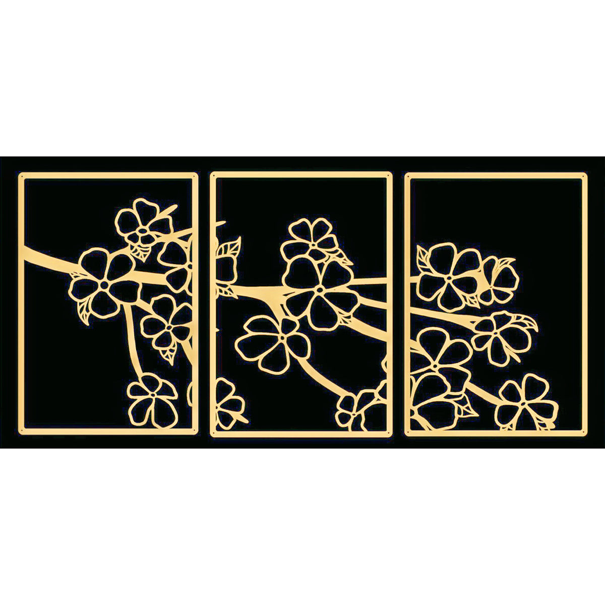 Dekorative florale Metallwandkunst-Panel Brehn