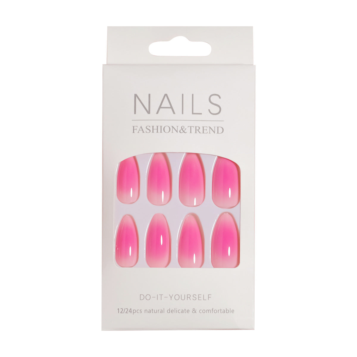 Elegante Ombre Stil Press-On Nagelkunst Brehn
