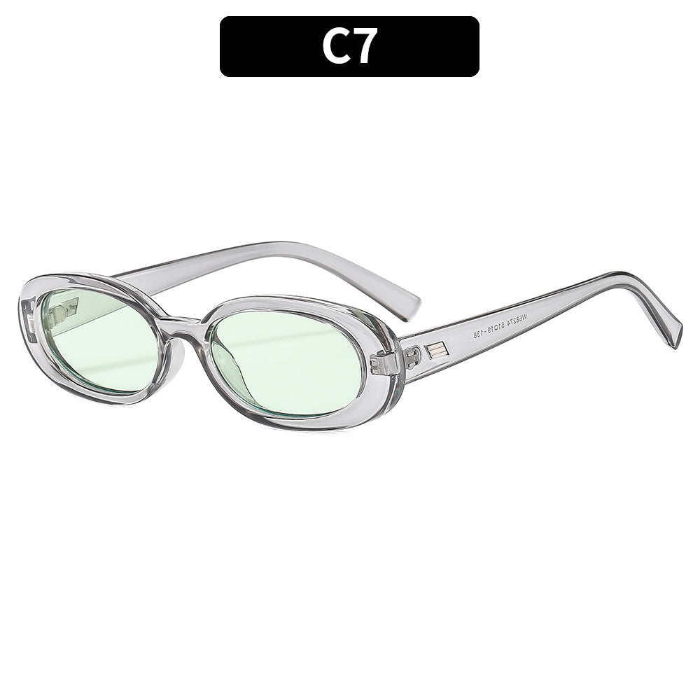 Retro ovale Sonnenbrille