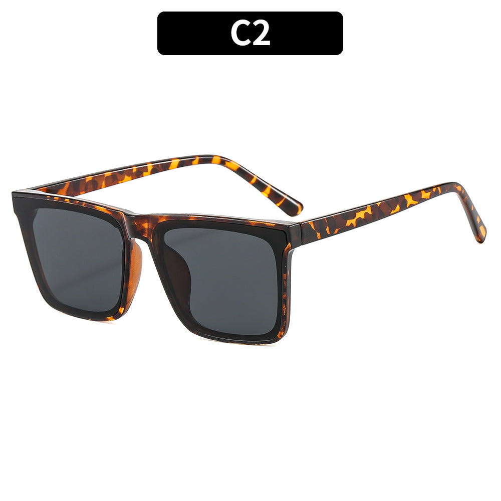 Retro-inspirierte quadratische Sonnenbrille
