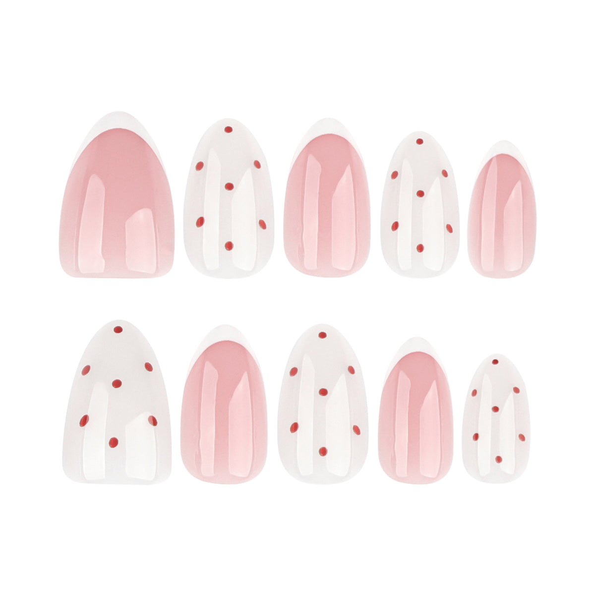 Elegante Nägelkunst mit modernen Punkten und French-Tips Brehn