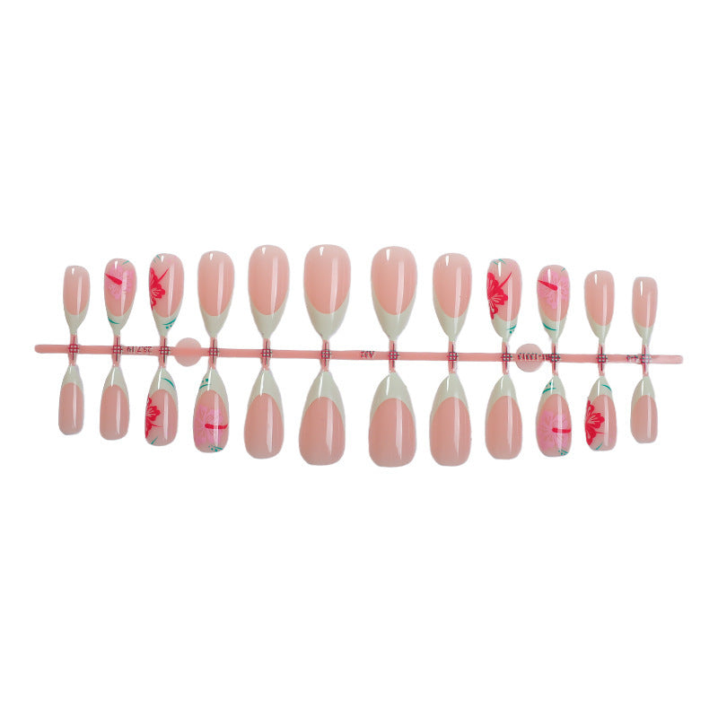 Kunstnagelset mit stilvollen Blumenspitzen Brehn