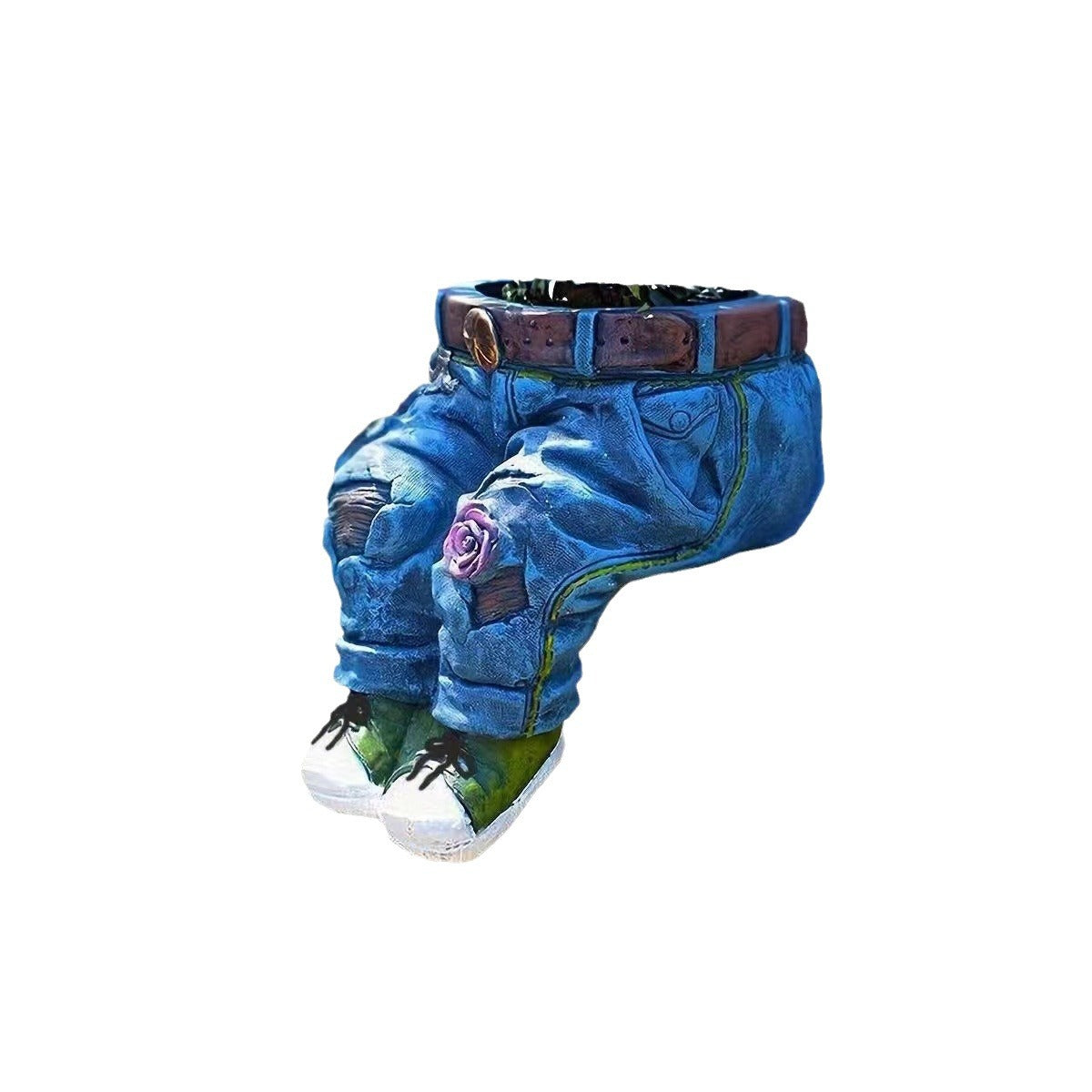 Dekorative Pflanzfigur im Jeans-Look Brehn