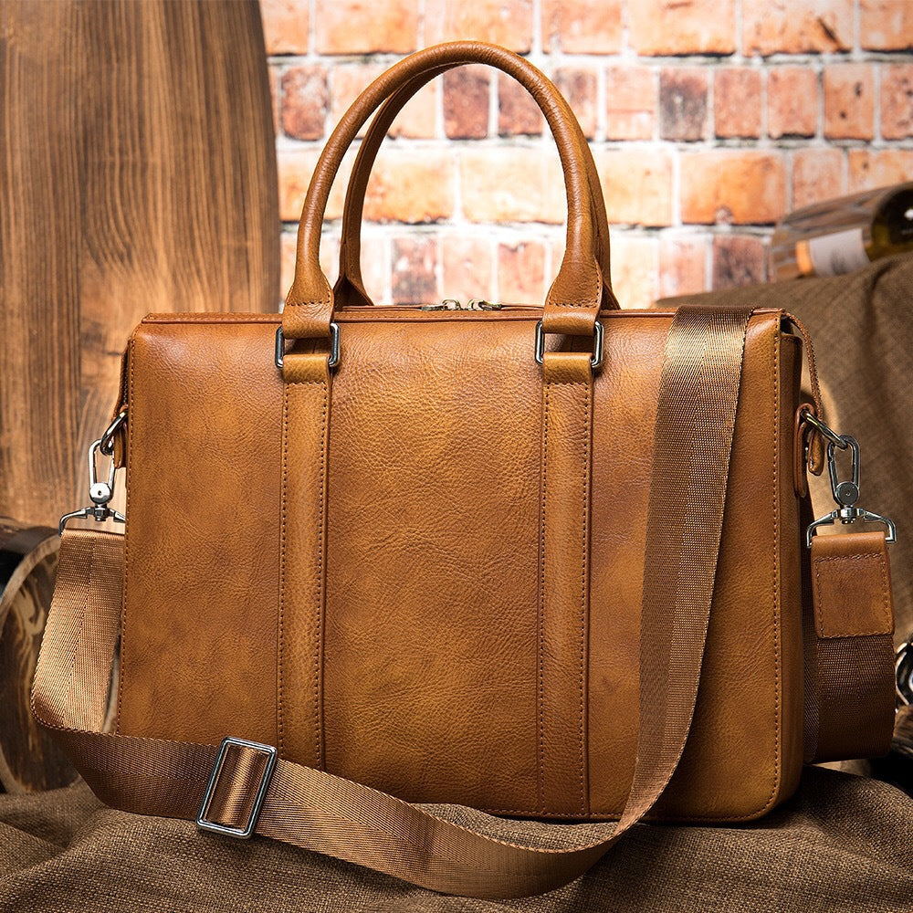 Elegante Aktentasche mit Herausnehmbaren Laptop-Fach Brehn