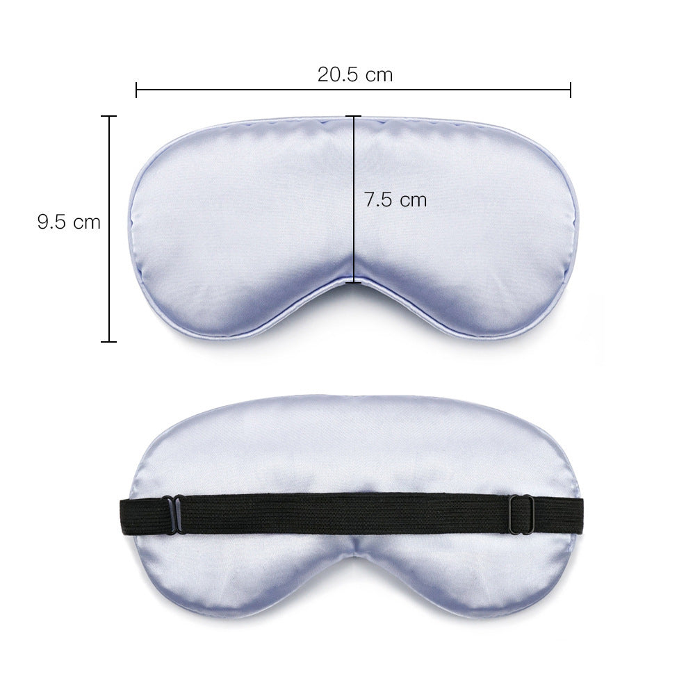 Unisex nan luxuriöse Satin Schlafmaske mit anatomischer Kontur und verstellbarem Gummiband Brehn
