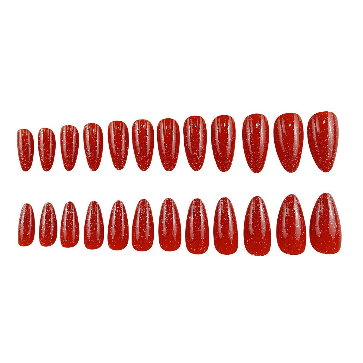 Glitzernde Stiletto-Nagelerweiterungen Brehn