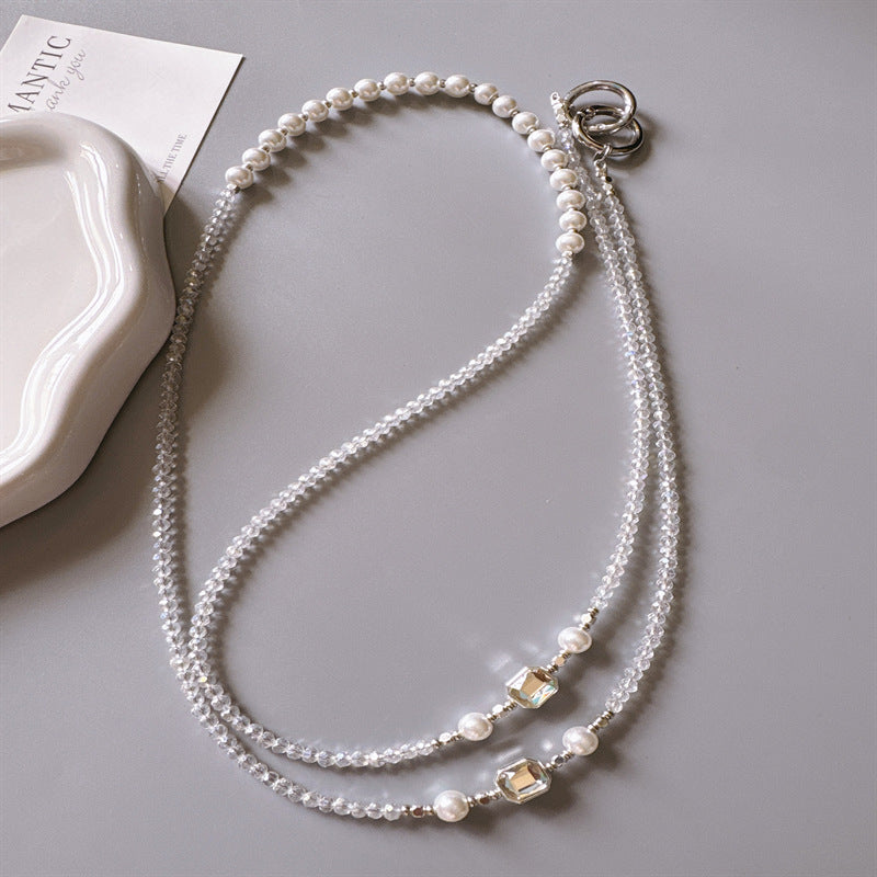 Elegante Perlen-Aussage-Halskette Brehn