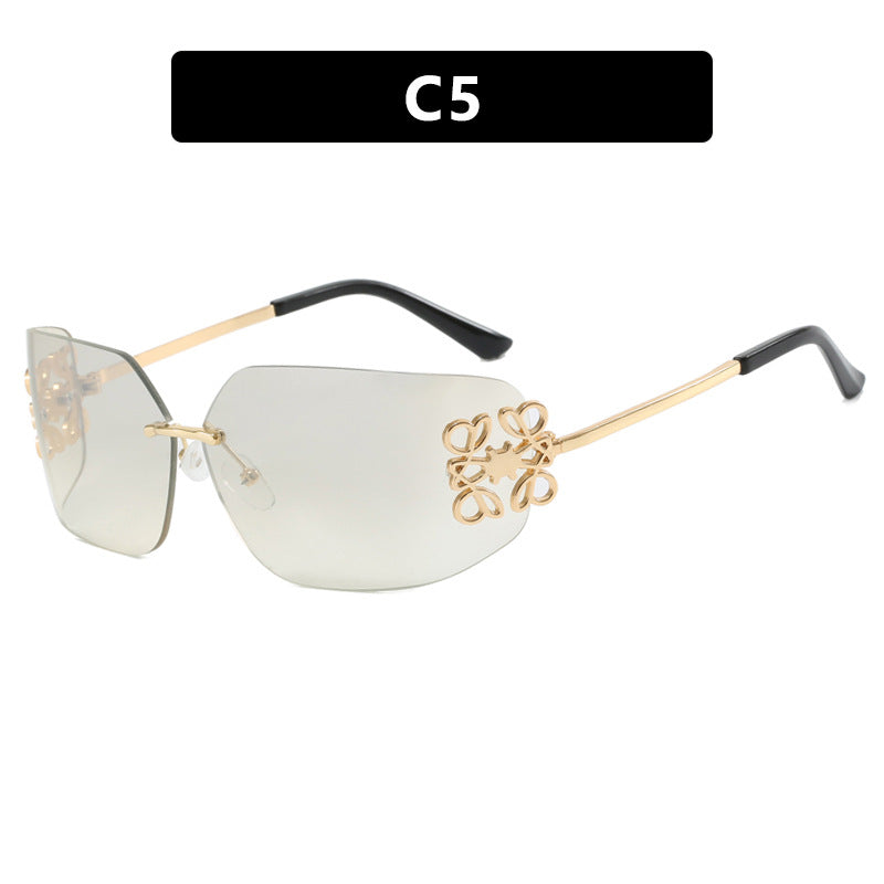 Damen extravagant gestaltete Sonnenbrille mit eleganten Verzierungen Brehn
