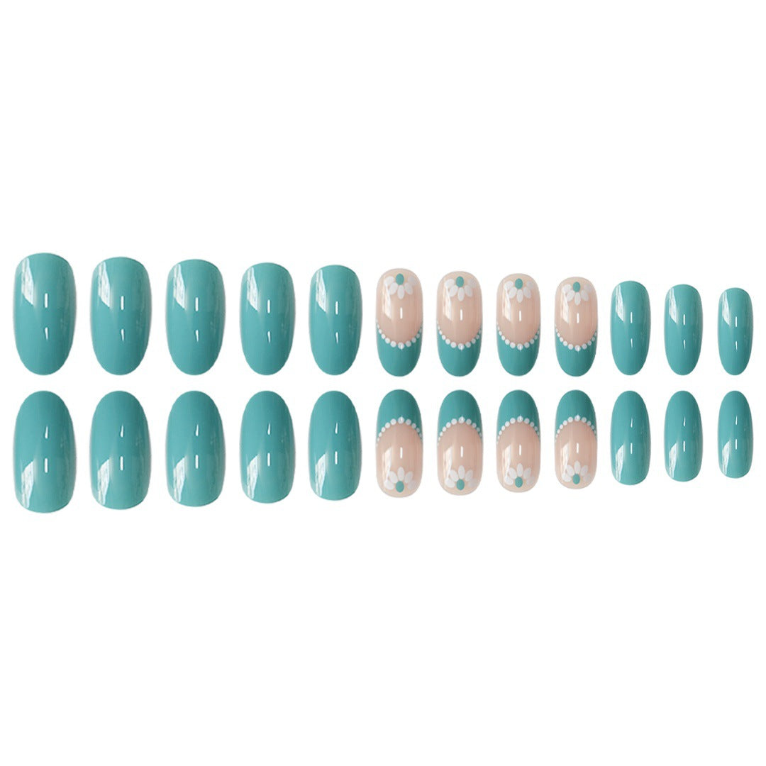 Elegantes florales Akzent-Nagelkunst-Set Brehn